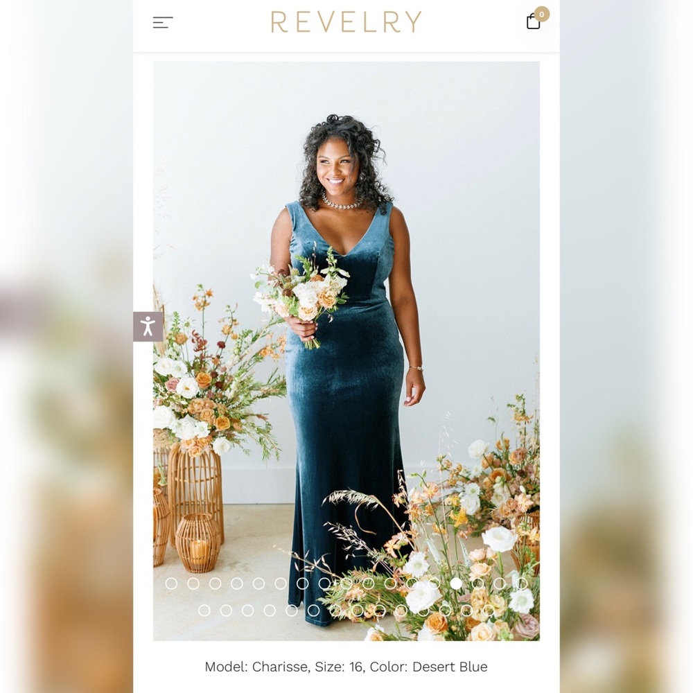 Revelry Dakota CHAMPAGNE Velvet Bridesmaid Dress